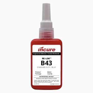Incure Re-Lok™ B43 Blue Threadlocking Adhesive (Standard Duty) - 50ml / 250ml