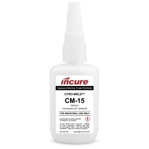 Incure Cyro-Weld™ CM-15 Ultra-Fast, Low-Viscosity Medical Cyanoacrylate Adhesive - 20g / 500g