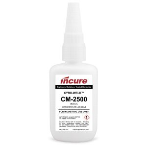 Incure Cyro-Weld™ CM-2500 Ultra-High Strength, High-Viscosity Medical Cyanoacrylate Adhesive - 20g / 500g