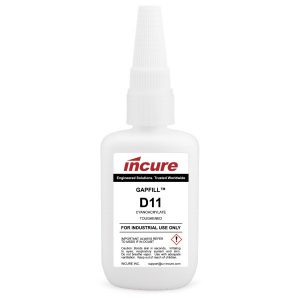 Incure GapFill™ D11 Toughened, Clear Gap-Filling Instant Adhesive - 20g / 500g