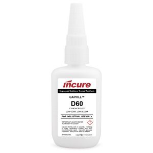 Incure GapFill™ D60 Low Odor Adhesive for Close-Fitting Parts - 20g / 500g