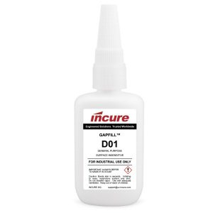 Incure GapFill™ D01 General Purpose Instant Adhesive for Quick & Strong Bonds - 20g / 500g